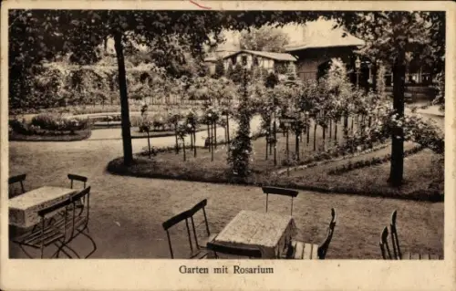 Ak Vegesack Hansestadt Bremen, Strandlust, Garten mit Rosarium