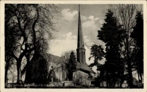 Ak Bernsdorf (Kreis Hohenstein Ernstthal) Sachsen, Kirche Bernsdorf, Ev.-luth. Pfarramt  Hohenste