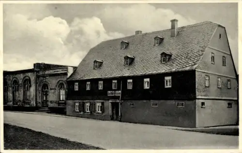 Ak Hermsdorf Bernsdorf in Sachsen, Gasthof Zur grünen Linde, Bes. Ernst Jähnig