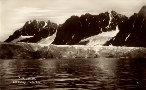 Ak Spitsbergen Spitzbergen Norwegen, Spitzbergen, Crossbay-Gletscher, Seiteneisströme
