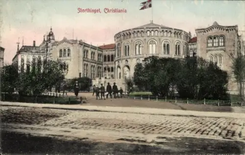 Ak Christiania Oslo Norwegen, Storthinget, Christiania