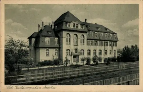 Ak Zwickau, Partie am sächsischen Taubstummenheim