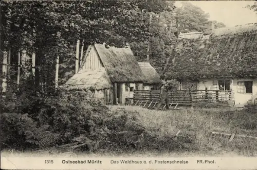 Ak Ostseebad Graal Müritz, Das Waldhaus an der Postenschneise