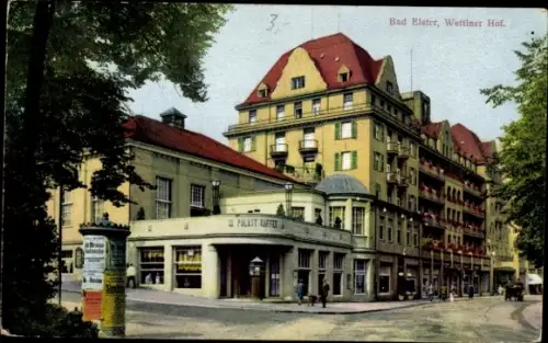 Ak Bad Elster im Vogtland, Palast Kaffee, Wettiner Hof, Bad Elster