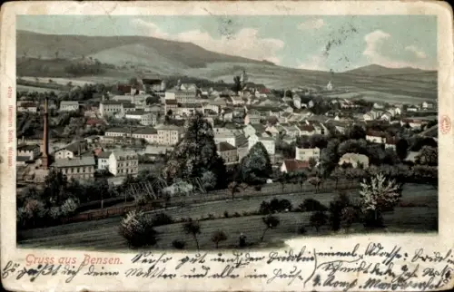 Ak Benešov nad Ploučnicí Bensen Beneschau Region Aussig,  Panorama, Hermann Seibt Naissen, Nr. 47