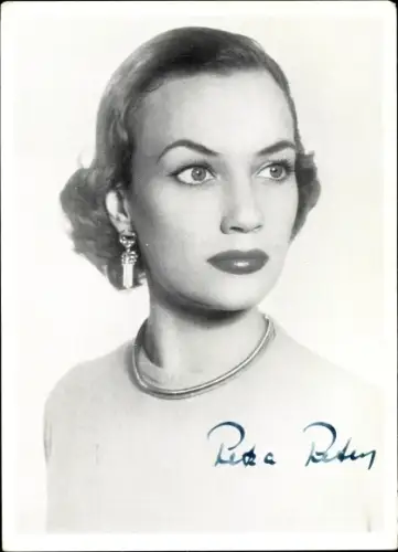 Foto Ak Schauspielerin Petra Peters, Portrait, Autogramm