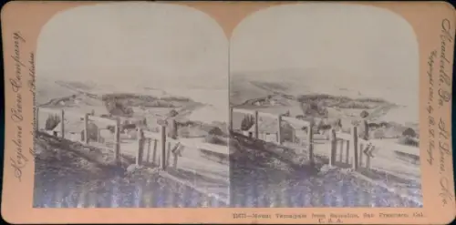 Stereo Foto Sausalito San Francisco Kalifornien USA, Mont Tamalpais, Keystone View Company