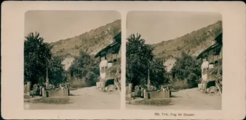 Stereo Foto Frag Klausen Chiusa d'Isarco Südtirol, Teilansicht