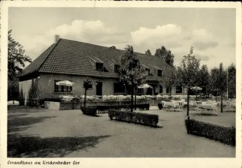 Ak Lobberich Nettetal am Niederrhein, Strandhaus am Krickenbecker See