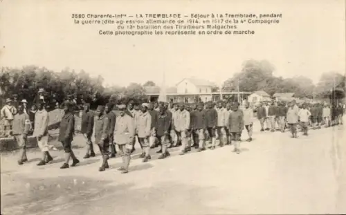Ak La Tremblade Charente Maritime, Sejour a la Tremblade pendant la Guerre, I. WK, Soldaten