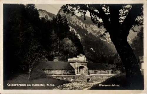 Ak Kaiserbrunn im Höllental Reichenau an der Rax Niederösterreich, Wasserschloss