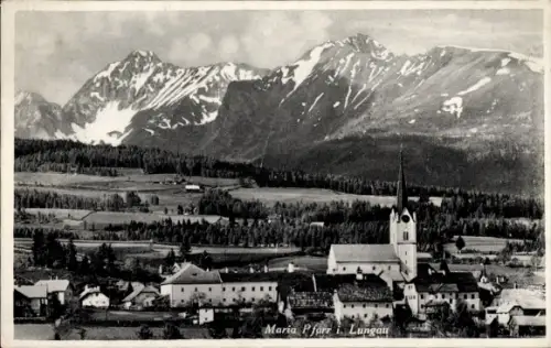 Ak Mariapfarr Lungau Salzburg, Totalansicht des Ortes