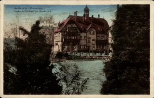 Ak Lichtenstein Callnberg Sachsen, Parkschlösschen im Stadtpark
