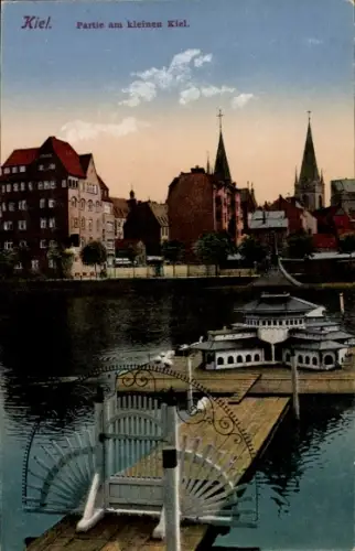 Ak Kiel, kleiner Kiel, Teilansicht