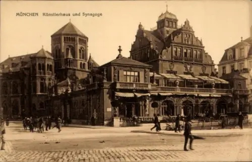 Ak München, Künstlerhaus, Synagoge