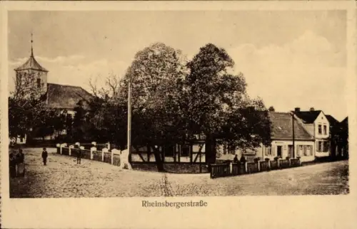 Ak Zechlin Rheinsberg in der Mark, Rheinsbergerstraße