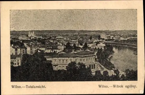 Ak Vilnius Wilna Wilno Litauen, Totalansicht