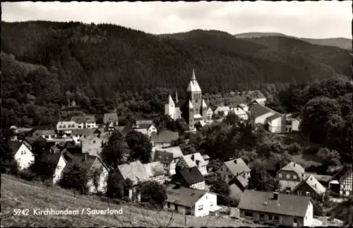 Ak Oberhundem Kirchhundem Sauerland, Panorama