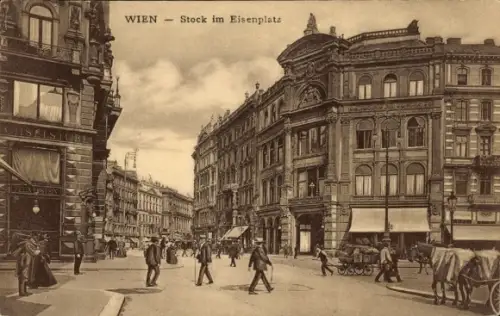 Ak Wien 1 Innere Stadt, Wien, Stock im Eisenplatz