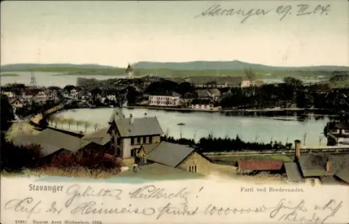 Ak Stavanger Norwegen,  Parti ved Bredevandet
