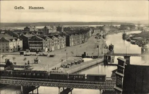 Ak Gefle Gävle Schweden,  Hamnen