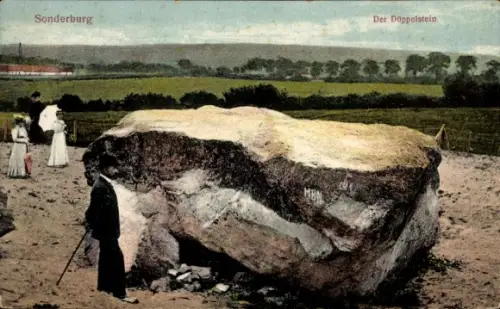 Ak Sønderborg Sonderburg Dänemark,  Der Doppelstein