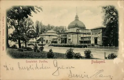Ak Budapest Ungarn, Hauptstädtischer Pavillon