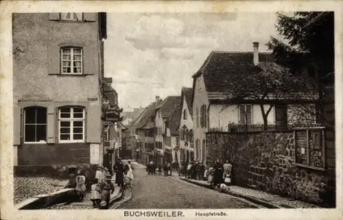Ak Bouxwiller Buchsweiler Elsass Bas Rhin, Hauptstraße