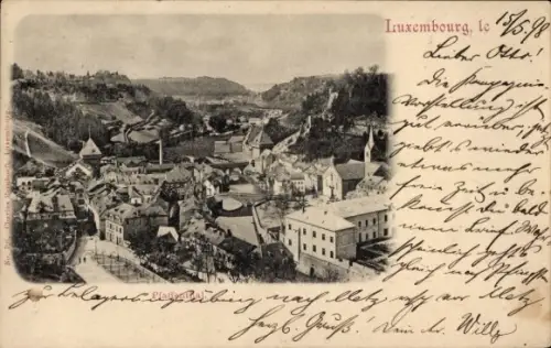 Ak Pfaffenthal Luxemburg, Gesamtansicht