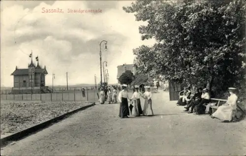 Ak Sassnitz auf Rügen, Strandpromenade