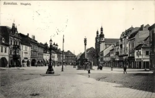 Ak Chomutov Komotau Region Aussig, Ringplatz