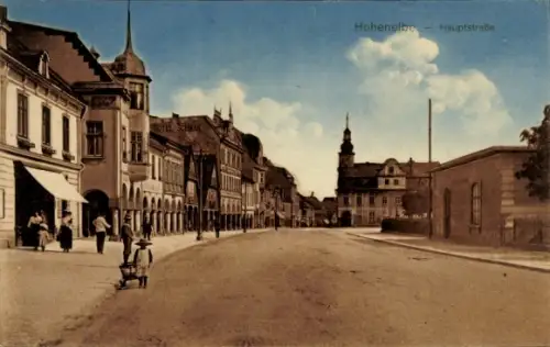 Ak Oberhohenelbe Vrchlabí Hohenelbe Region Königgrätz, Hauptstraße, Hotel Schwan