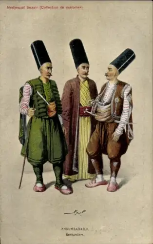 Künstler Ak Türkei, Khoumbaradji, Bombardiers, Türkische Soldaten