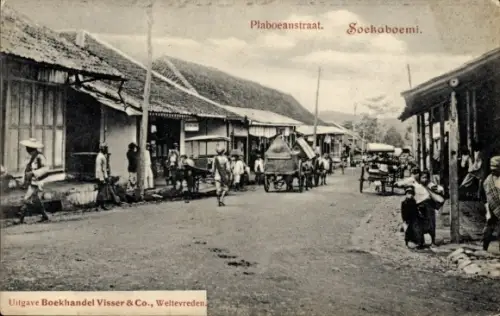 Ak Soekaboemi Sukabumi Java Indonesië, Plaboeanstraat