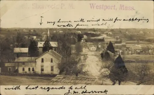 Foto Ak Westport Massachusetts USA, Panorama