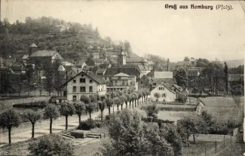 Ak Homburg in der Saarpfalz, Teilansicht