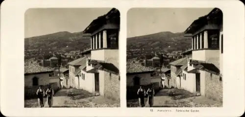Stereo Foto Sarajevo Bosnien Herzegowina, Türkische Gasse
