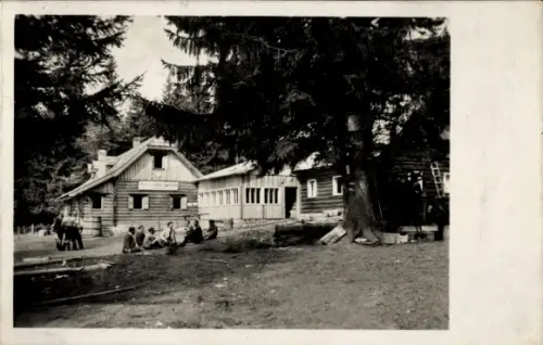 Ak Reichenau an der Rax Niederösterreich, Naturfreundehaus auf der Knofeleben