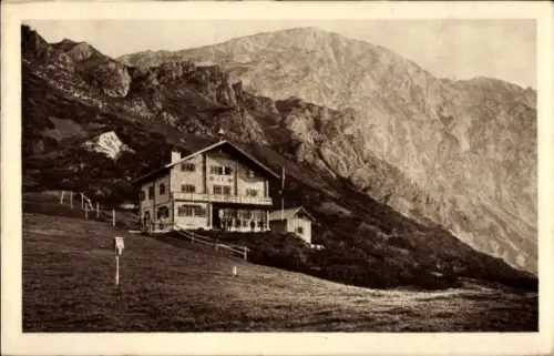 Ak Golling an der Salzach in Salzburg, Carl von Stahl Haus am Torrener Joch, Panorama
