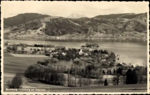 Ak Litzlberg in Oberösterreich, Gesamtansicht, Buchberg