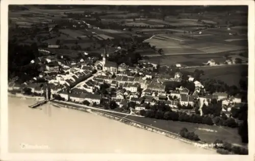 Foto Ak Ottensheim Oberösterreich, Gesamtansicht