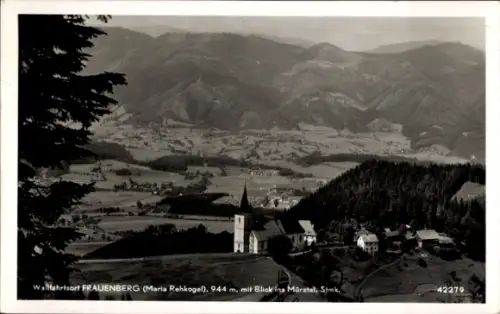 Ak Frauenberg Steiermark, Panorama, Maria Rehkogel, Mürztal