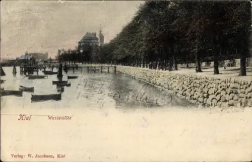 Ak Kiel,  Wasserallée, Verlag W. Jacobsen