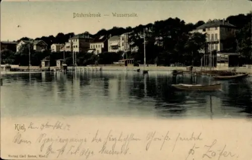 Ak Düsternbrook Kiel, Wasserseite