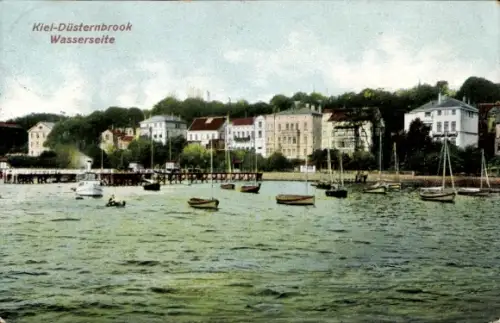 Ak Düsternbrook Kiel, Wasserseite