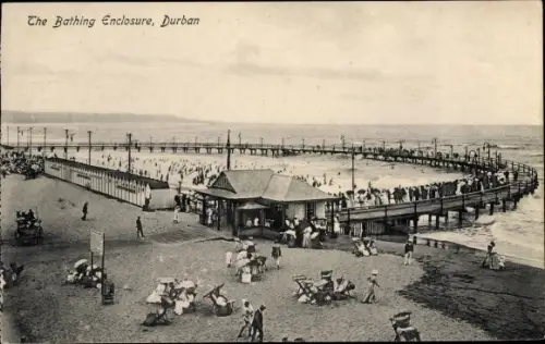 Ak Durban Südafrika, The Bathing Enclosure
