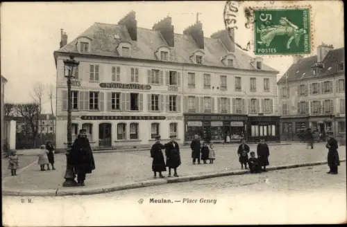 Ak Meulan en Yvelines, Place Geney