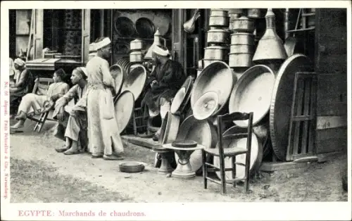 Ak Ägypten, Marchands de chaudrons, Händler