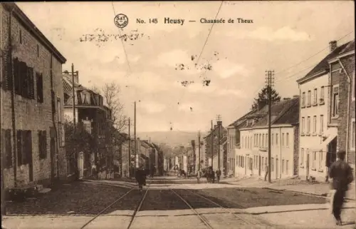 Ak Heusy Verviers Wallonien Lüttich, Chaussee de Theux