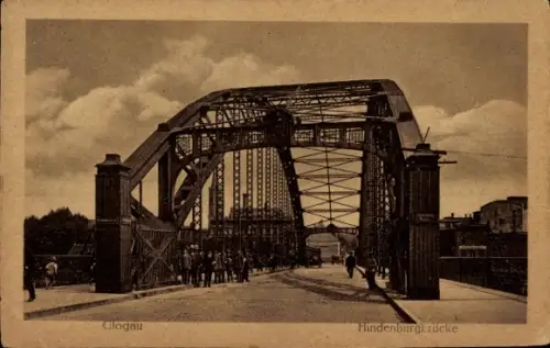 Ak Głogów Glogau Schlesien, Hindenburgbrücke